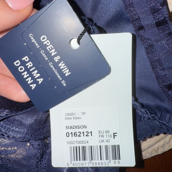 Prima Donna Women's Lace Bra - Dark Blue - Picture 2 of 4